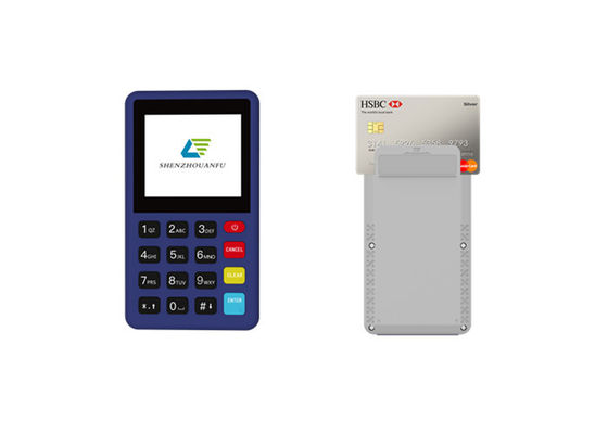 गर्म बिक्री मिनी टच स्क्रीन हैंडहेल्ड EMV PCI 5.0 प्रमाणित POS टर्मिनल मशीन