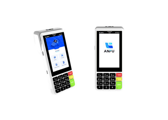 ANFU AF820 कोड स्कैनर 4G/वायरलेस/WIFI पोर्टेबल मोबाइल पीओएस सिस्टम के साथ हैंडहेल्ड एंड्रॉयड 13 पीओएस मशीन